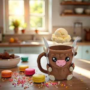Penguin Ice Cream Pint Holder – Fits Standard Pints – Dual Spoon Sockets – Keeps Hands Warm – Fun Penguin Design with Vibrant Colors – Reusable Ice Cream Sleeve - Ramen Noodle Holder