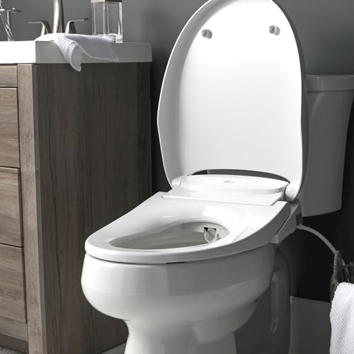 Bio Bidet BB2000 Bliss Electric Bidet Toilet Seat, Warm Water with Air Dryer, Heated Seat with Sensor and Slow Close Lid, Night Light, Remote Control, Elongated, White