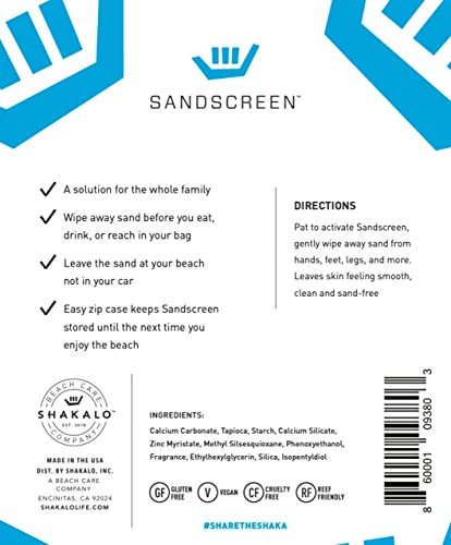 SANDSCREEN Sand Removal Bag | The Original Sand Remover | Talc-Free and Reef Friendly | Fresh, Clean and Sand Free | Great for The Whole Family!(Pack of 1)