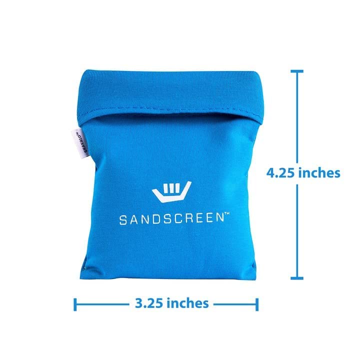 SANDSCREEN Sand Removal Bag | The Original Sand Remover | Talc-Free and Reef Friendly | Fresh, Clean and Sand Free | Great for The Whole Family!(Pack of 1)