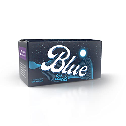 Blue Balls Premium LED Light Up Golf Balls | Glow in The Dark | Night Golf | Funny Gift | Bachelor Party