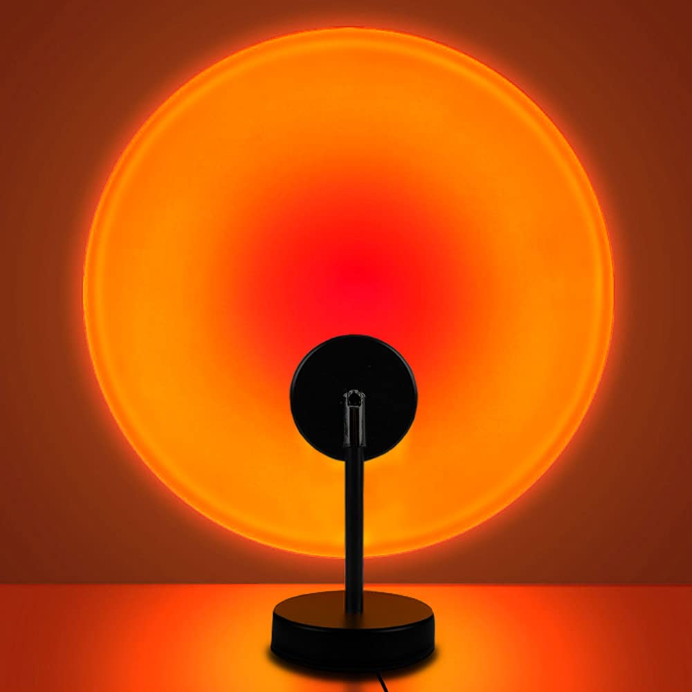 YouOKLight Sunset Lamp, Sunset Projector Lamp 10W LED Sunset Light Night Light 180 Degree Rotation Romantic Rainbow Light USB Charging for Bedroom Party Home Decor, Rainbow…