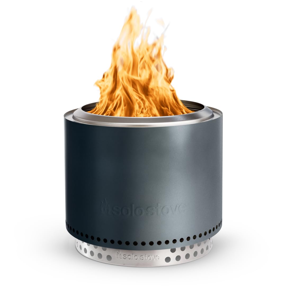 Solo Stove Bonfire with Stand | 19.5" Smokeless Fire Pit, Removable Ash Pan | Portable Stainless Steel Wood Burning Outdoor Fireplace, Ideal for 4–6 People, 21.75 lbs