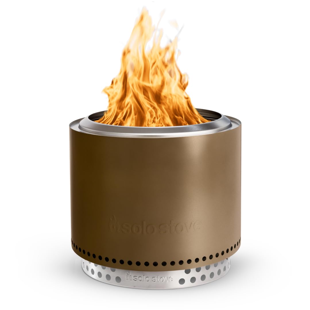 Solo Stove Bonfire with Stand | 19.5" Smokeless Fire Pit, Removable Ash Pan | Portable Stainless Steel Wood Burning Outdoor Fireplace, Ideal for 4–6 People, 21.75 lbs