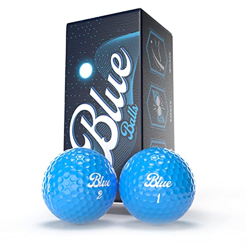 Blue Balls Premium LED Light Up Golf Balls | Glow in The Dark | Night Golf | Funny Gift | Bachelor Party