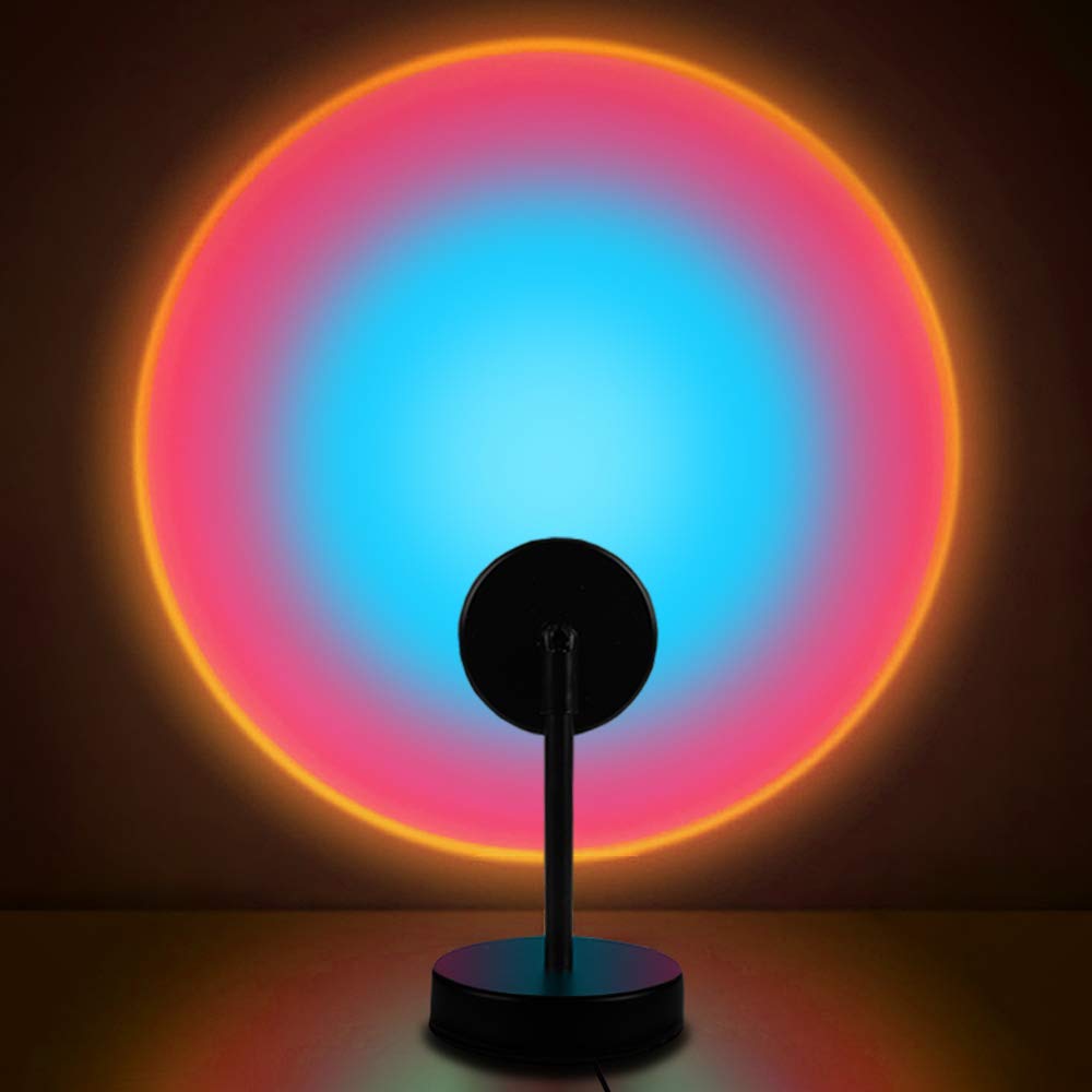 YouOKLight Sunset Lamp, Sunset Projector Lamp 10W LED Sunset Light Night Light 180 Degree Rotation Romantic Rainbow Light USB Charging for Bedroom Party Home Decor, Rainbow…
