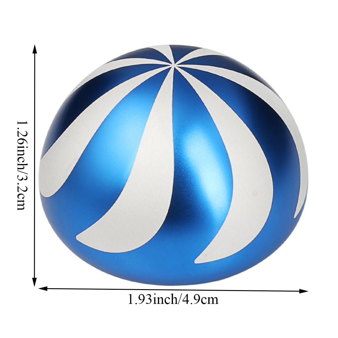 Kinetic Desk Toys,Full Body Optical Illusion Spinner Ball,Gifts for Men,Women,Kids 1.5” Size (Silver)