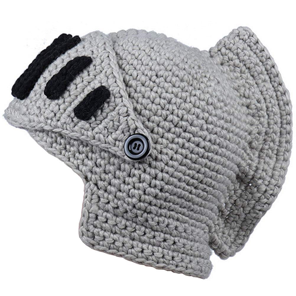 Creative Barbarian Knit Beard Hat Funny Knit Cap Wig Beanie Hats Beard Facemask