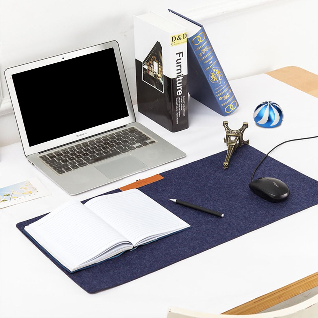 Kinetic Desk Toys,Full Body Optical Illusion Spinner Ball,Gifts for Men,Women,Kids 1.5” Size (Silver)