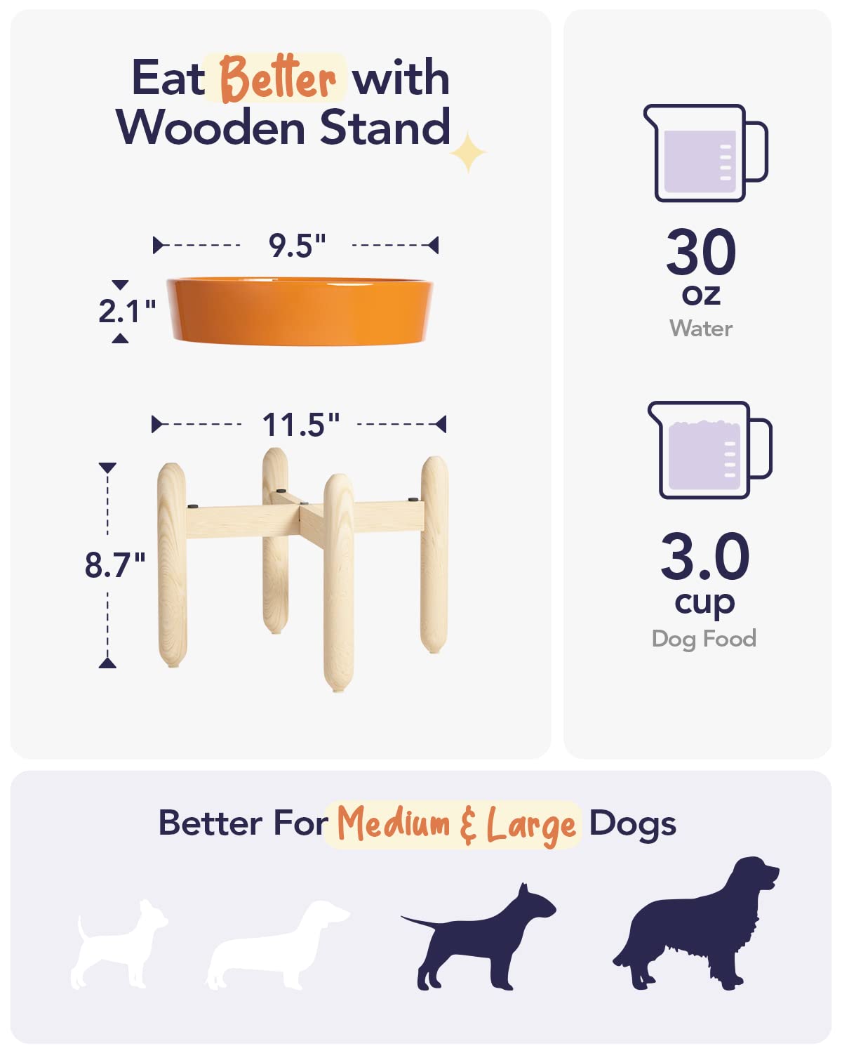 LE TAUCI Dog Bowls Slow Feeder Ceramic, 1.5 Cups Slow Feeding Dog Bowl Small Medium Breed, Puppy Slow Feeder Bowl for Fast Eater, Dog Dishes to Slow Down Eating, Puzzle Dog Food Bowl, Maze Purple