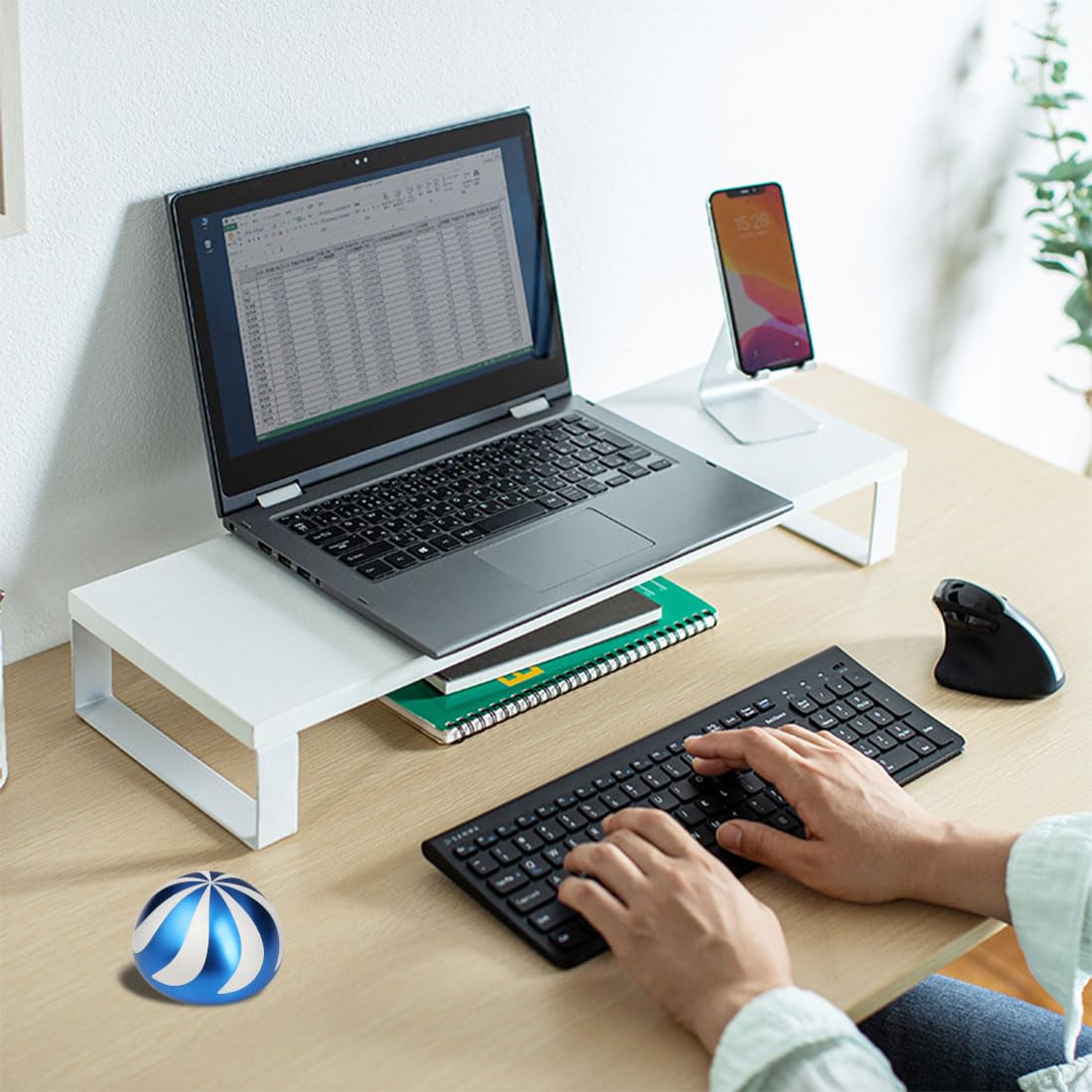 Kinetic Desk Toys,Full Body Optical Illusion Spinner Ball,Gifts for Men,Women,Kids 1.5” Size (Silver)