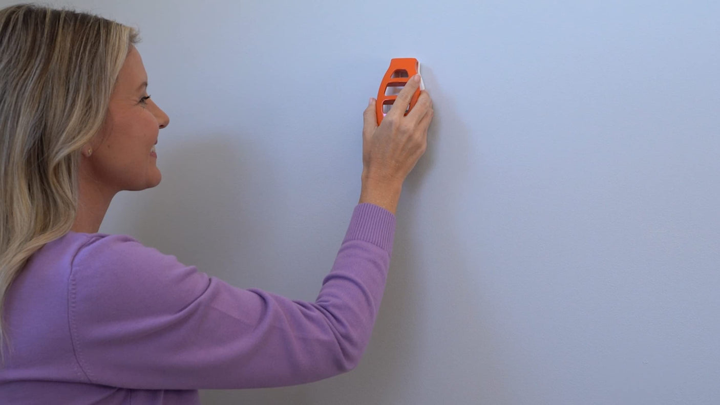 Hang Hero - All in One Picture Hanging System! Measures Frame, Levels and Inserts Nails at The Perfect Depth and Angle. Includes Hang Hero Unit and (50) #17 Brad Nails!