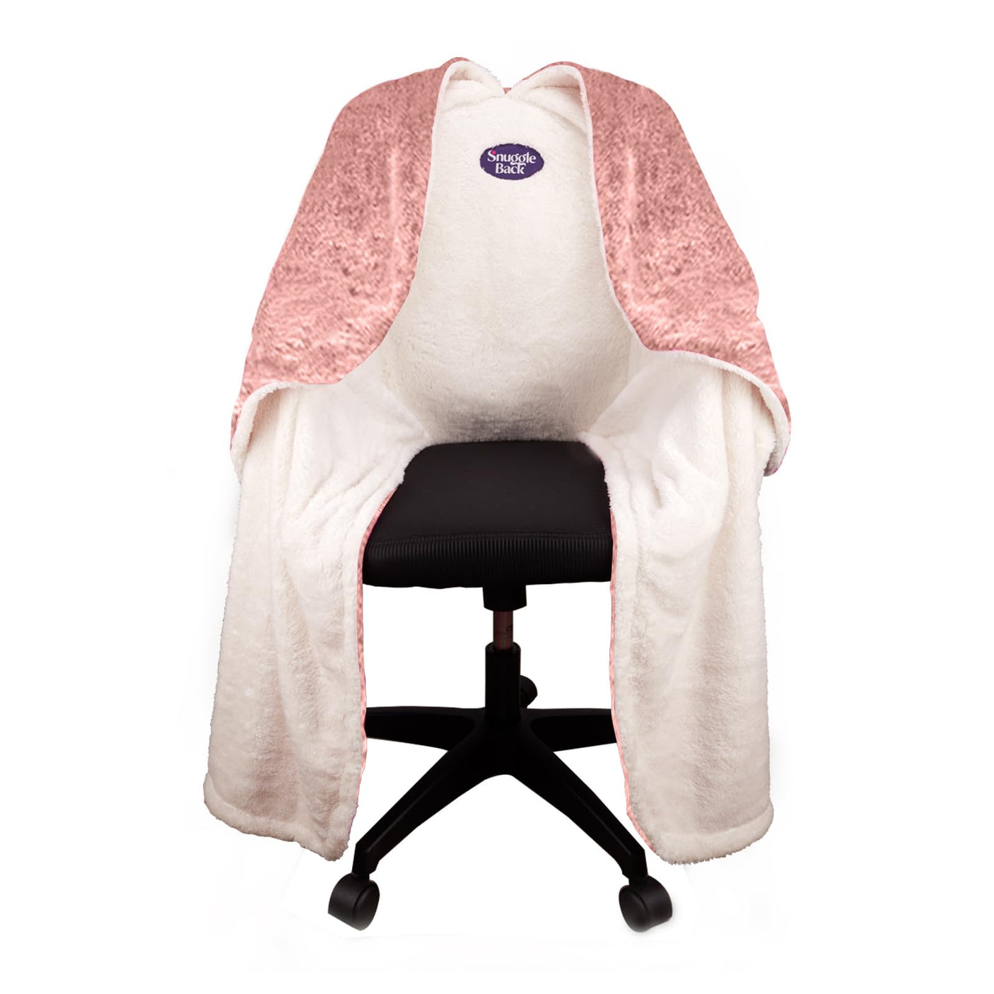 The Original Office Chair Blanket by SnuggleBack; Cozy Comfy Office Desk Chair Wrap Attaches for Convenient Heat and Hands-Free. Stay Warm In The Winter or Summer. Sherpa Fur Lining
