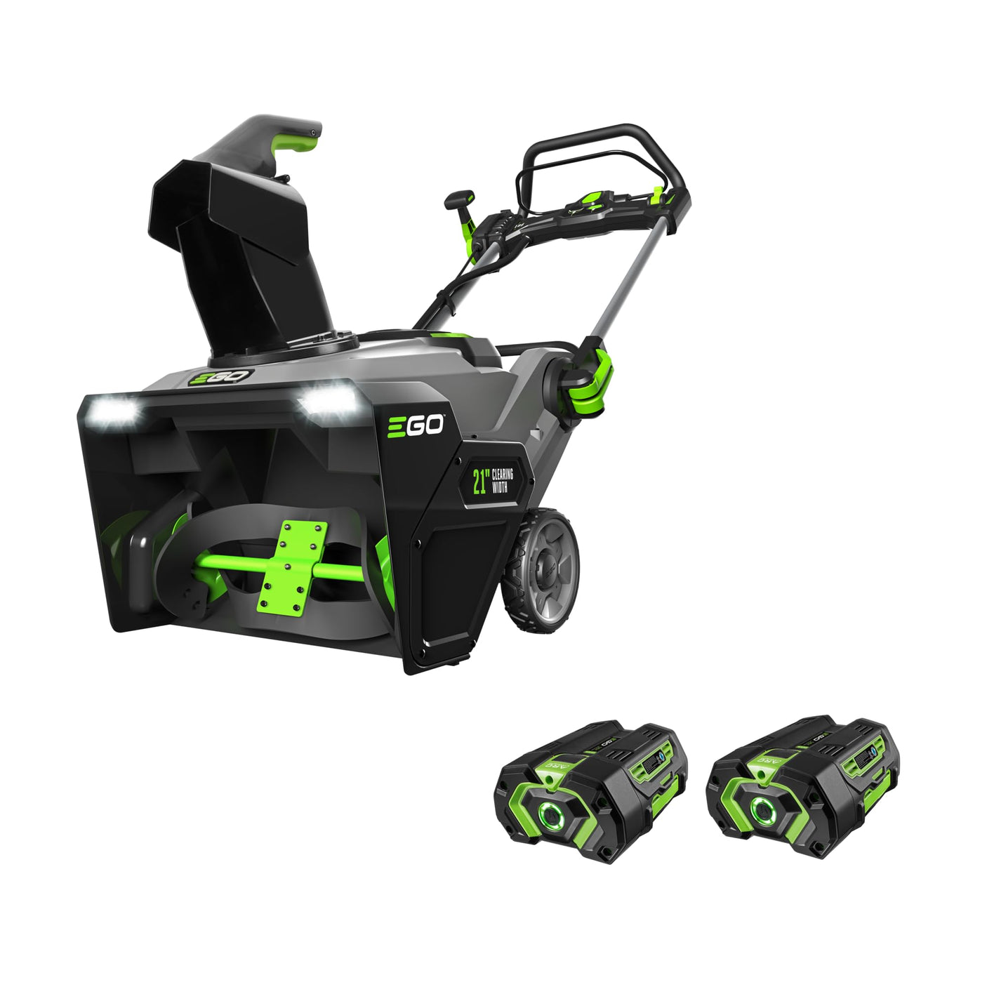 EGO POWER+ 24" Electric Snow Blower, Cordless Self-Propelled 2-Stage, Includes (2) 56 V 7.5Ah Batteries and Dual Port Charger - SNT2405