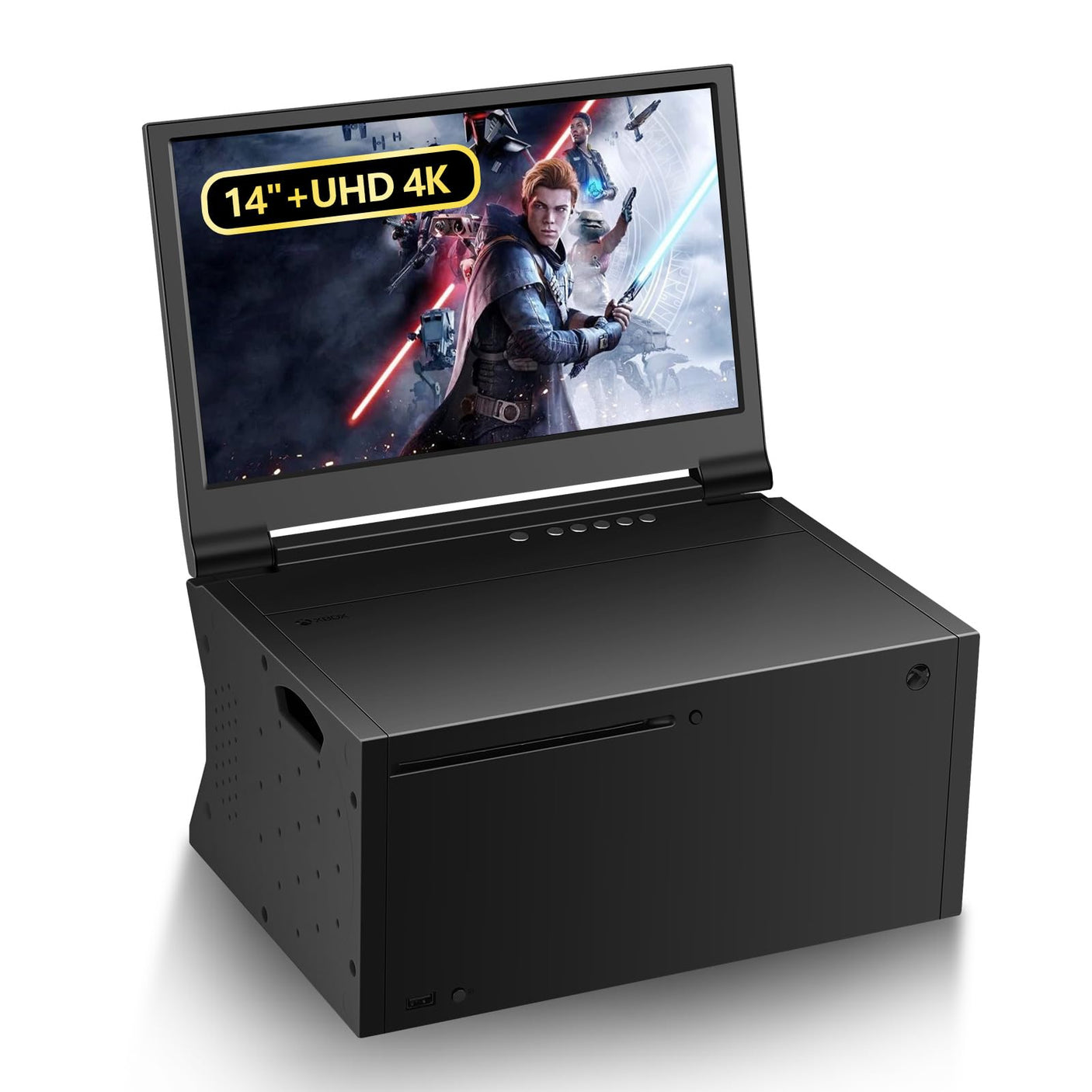 G-STORY 14‘’ Portable Monitor for Xbox Series X 4K Portable Gaming Monitor IPS Screen for Xbox Series X(not Included) with Two HDMI, HDR, Freesync Game Mode Travel (14“&4K for Xbox Series X)