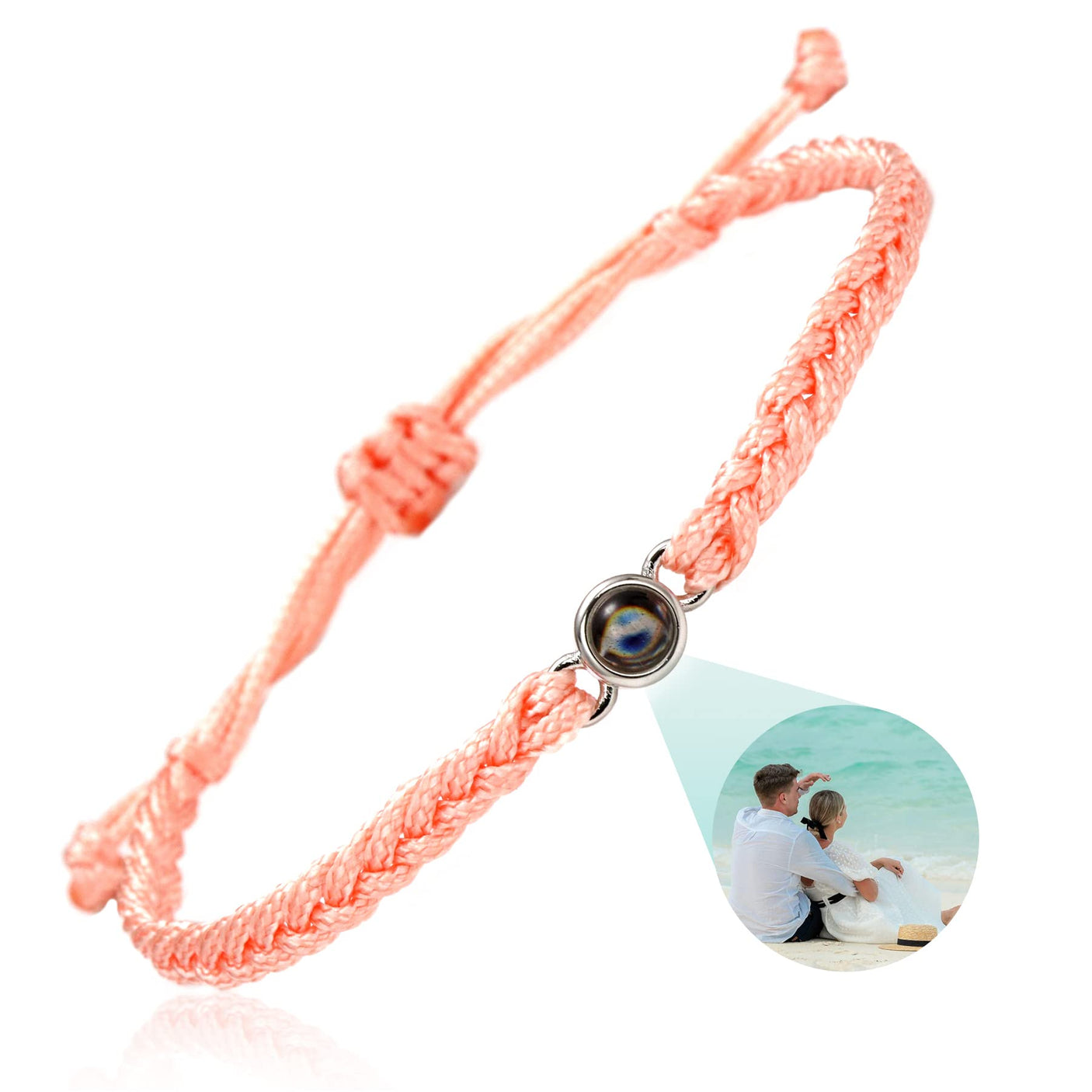 SUPHELPU Custom Bracelets with Picture Inside, Picture Bracelet Personalized Photo, Women's Identification Bracelets, Memorial Gifts for Loved One