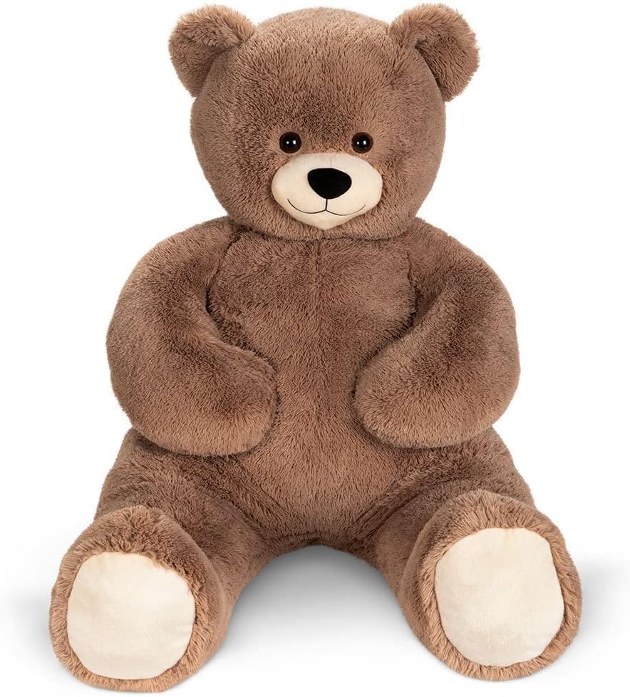 Vermont Teddy Bear Giant Elephant Stuffed Animal - 6 Foot Big Stuffed Elephant Plush from Giant Cuddle Collection - Collectible Plushies for Kids & Adults | Crafted in The USA