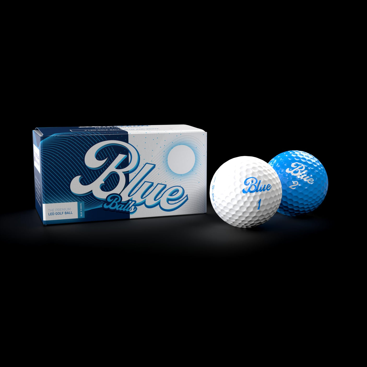 Blue Balls Premium LED Light Up Golf Balls | Glow in The Dark | Night Golf | Funny Gift | Bachelor Party