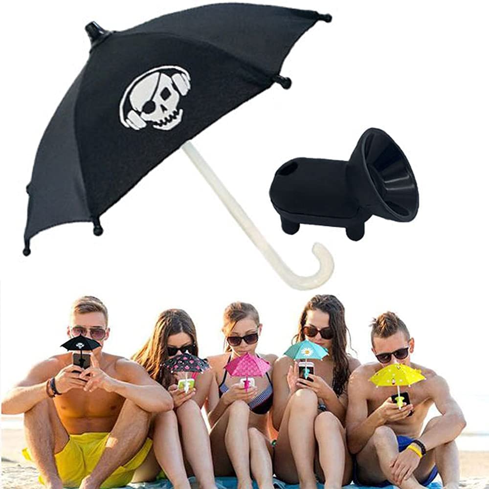Phone Umbrella Suction Cup Stand - Universal Adjustable Piggy Phone Stand Sun Visor, Sun Shade Cover, Sun Shield with Suction Cup Mount Phone Holder Anti-Refection Block Glare