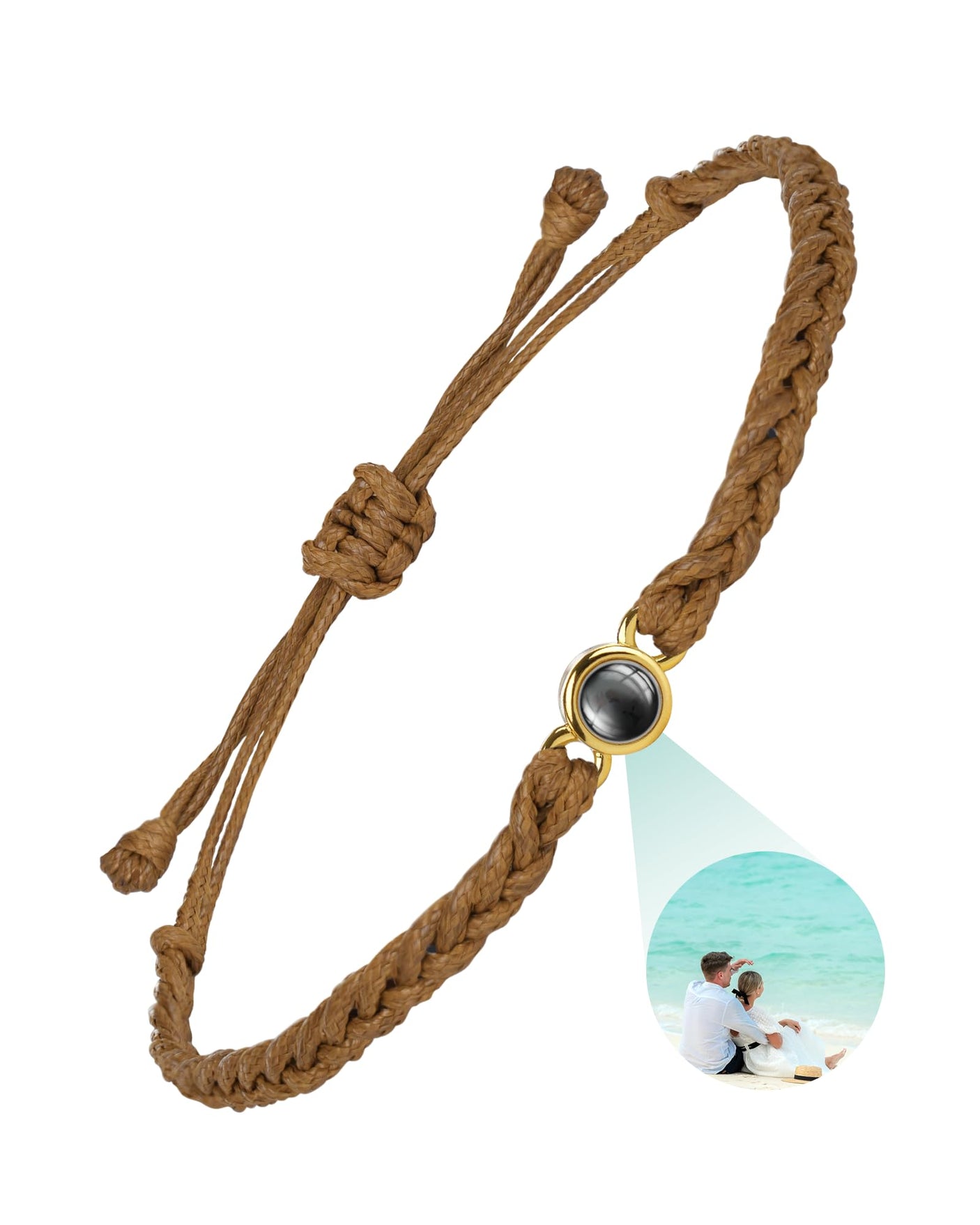 SUPHELPU Custom Bracelets with Picture Inside, Picture Bracelet Personalized Photo, Women's Identification Bracelets, Memorial Gifts for Loved One