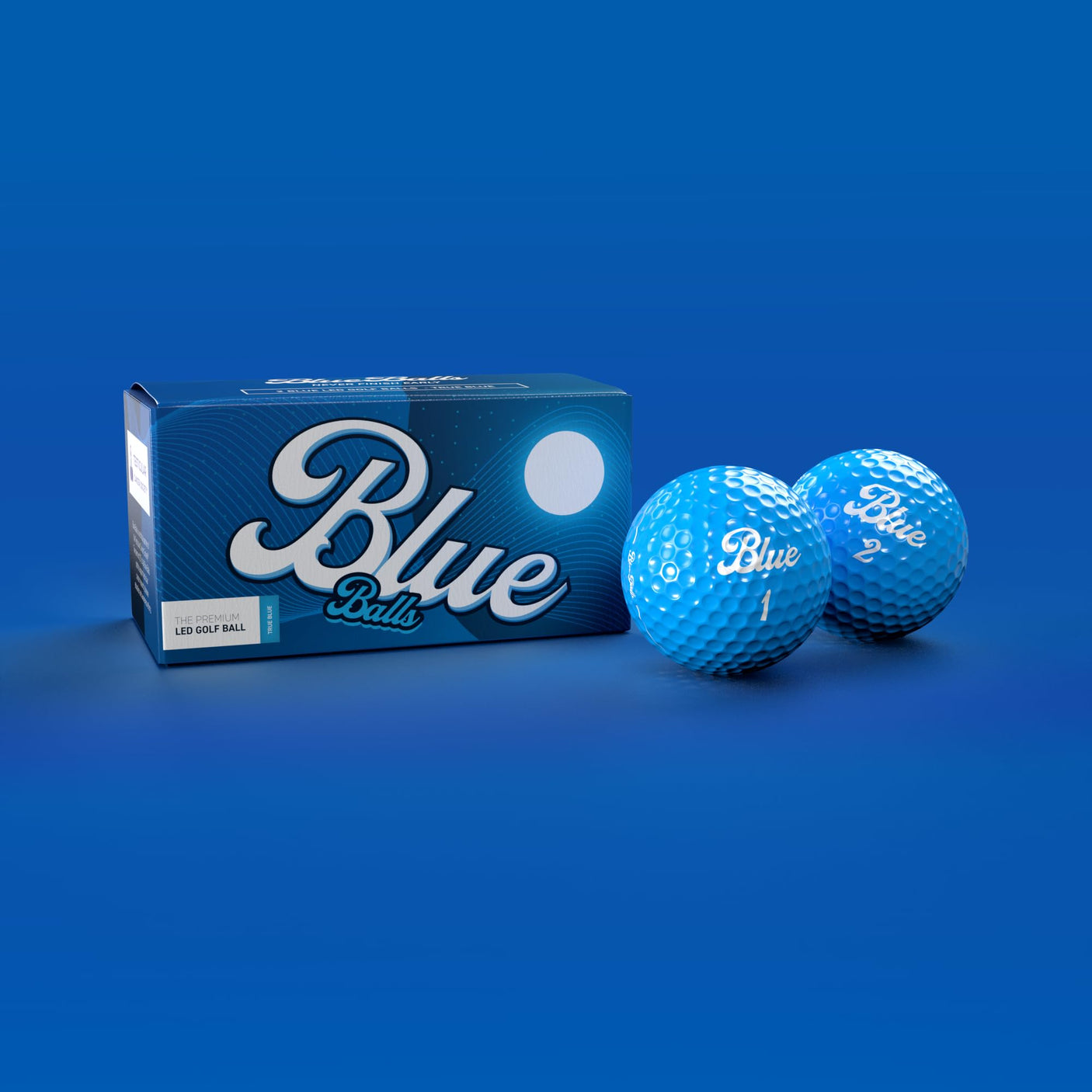 Blue Balls Premium LED Light Up Golf Balls | Glow in The Dark | Night Golf | Funny Gift | Bachelor Party