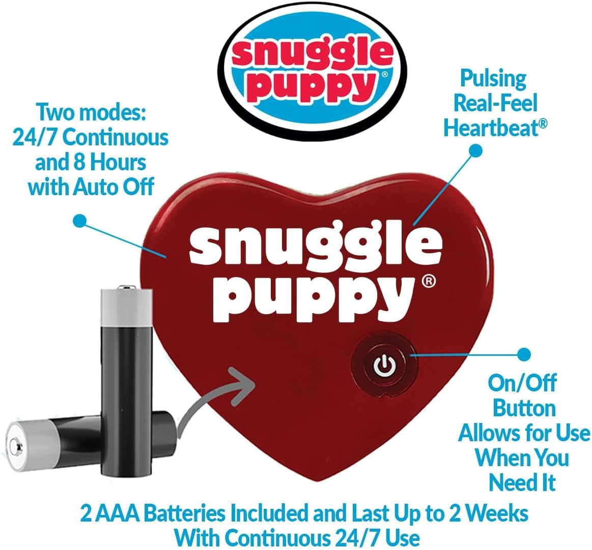 Original Snuggle Puppy Heartbeat Stuffed Dog Toy. Puppy Toy for Anxiety Relief, Calming Aid, and Comfort Toy for Behavioral Training in Golden