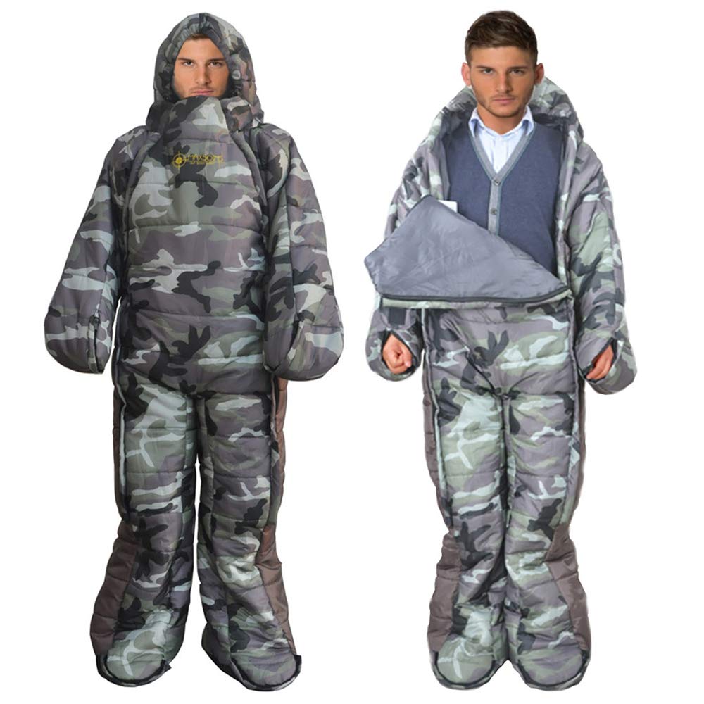 Gaorui Humanoid Outdoor Camping Winter Indoor Portable Ultralight Warm Adult Windproof Sleeping Bag