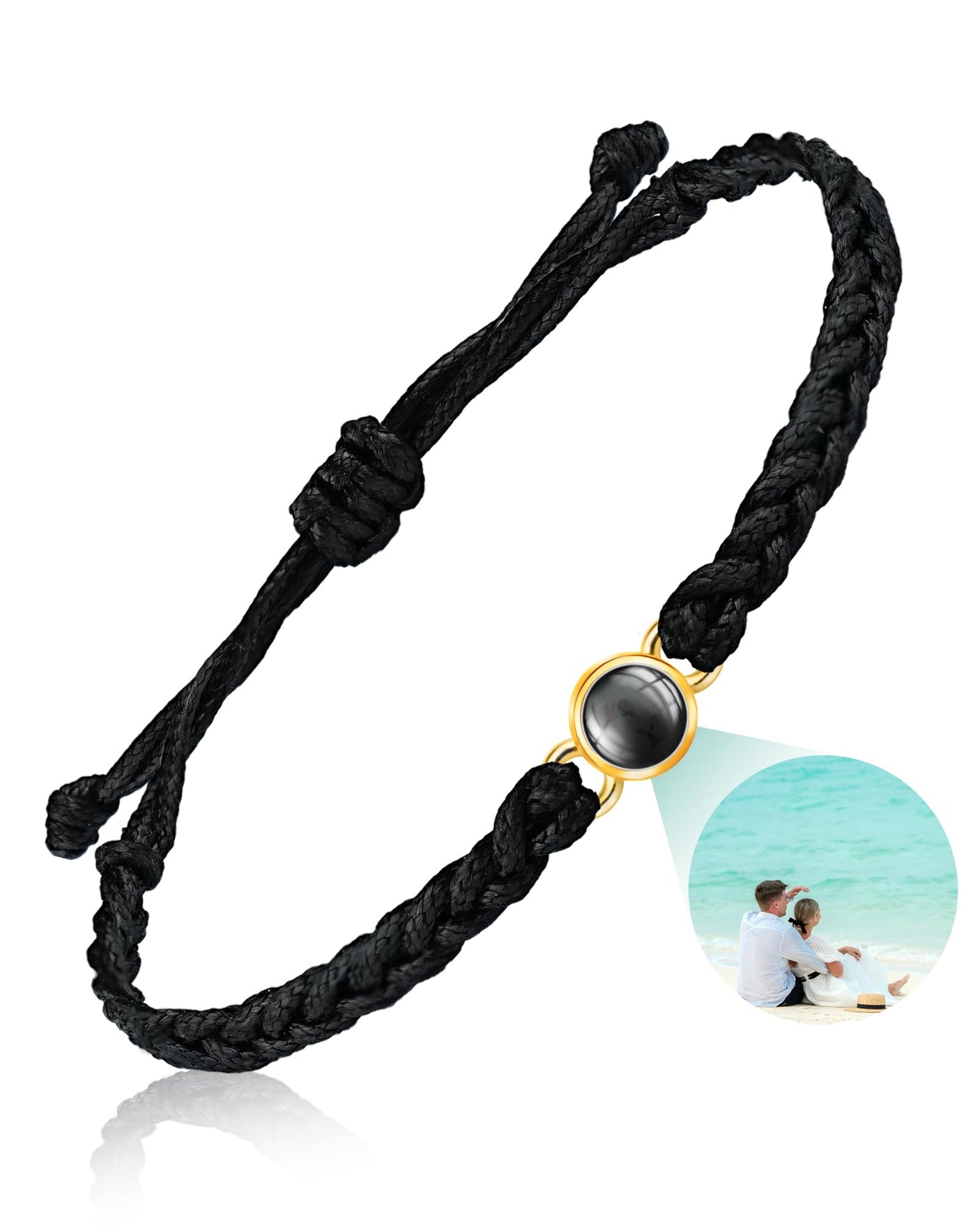 SUPHELPU Custom Bracelets with Picture Inside, Picture Bracelet Personalized Photo, Women's Identification Bracelets, Memorial Gifts for Loved One