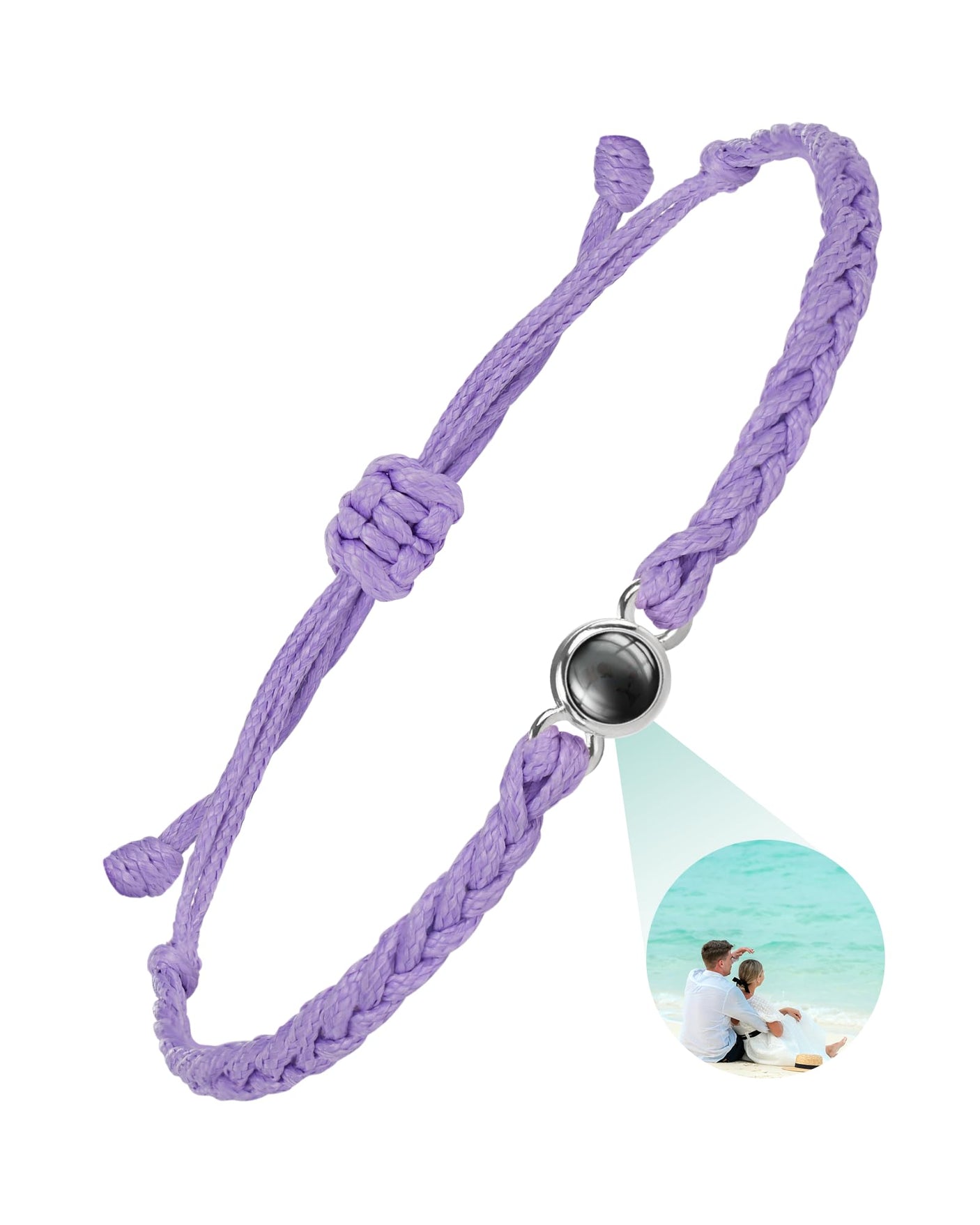 SUPHELPU Custom Bracelets with Picture Inside, Picture Bracelet Personalized Photo, Women's Identification Bracelets, Memorial Gifts for Loved One