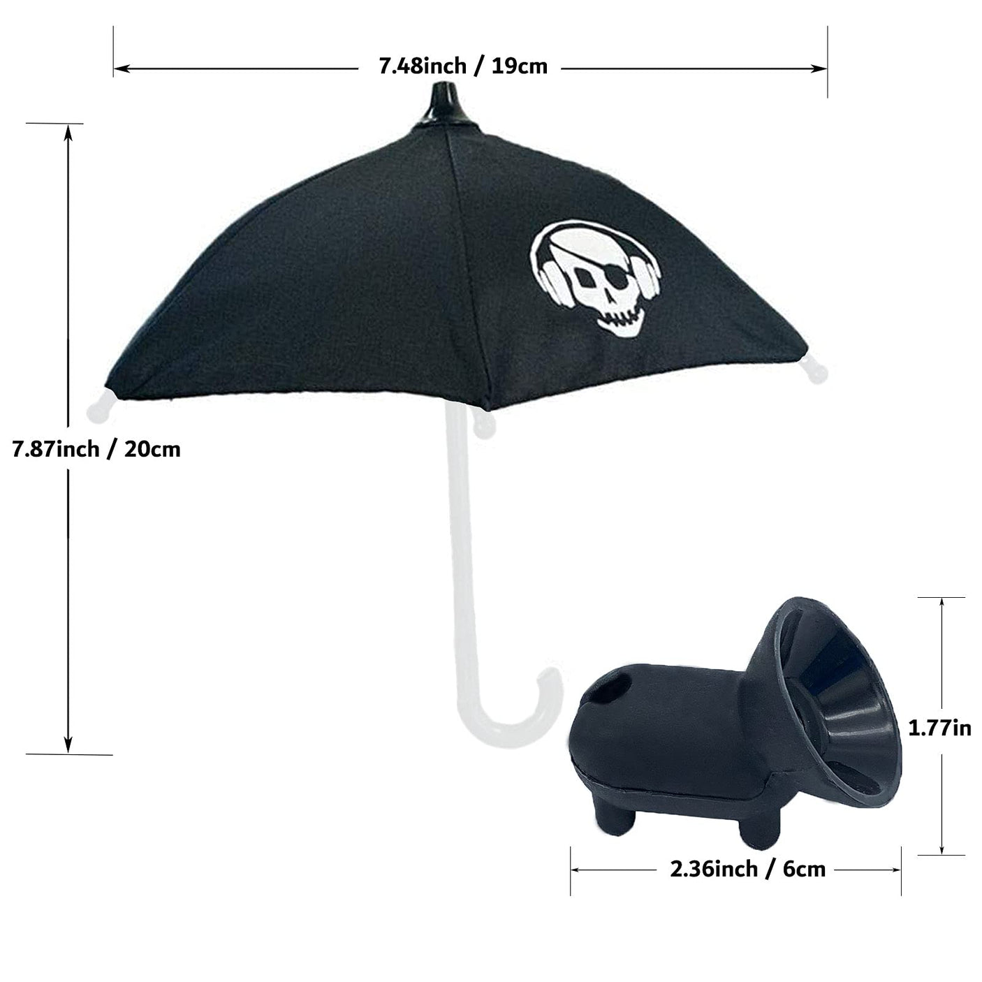 Phone Umbrella Suction Cup Stand - Universal Adjustable Piggy Phone Stand Sun Visor, Sun Shade Cover, Sun Shield with Suction Cup Mount Phone Holder Anti-Refection Block Glare