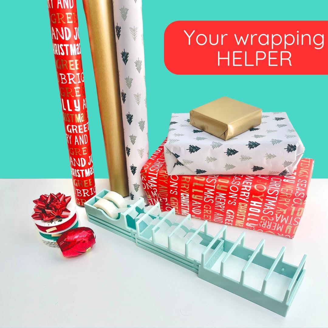 | Original Viral Desktop Tape Dispenser for Gift Wrapping & Crafts | Prepares 18 Tape Strips Fast | Blade-Free, Compact, Heavy-Duty | Fits Standard, Washi & Double-Sided Tape