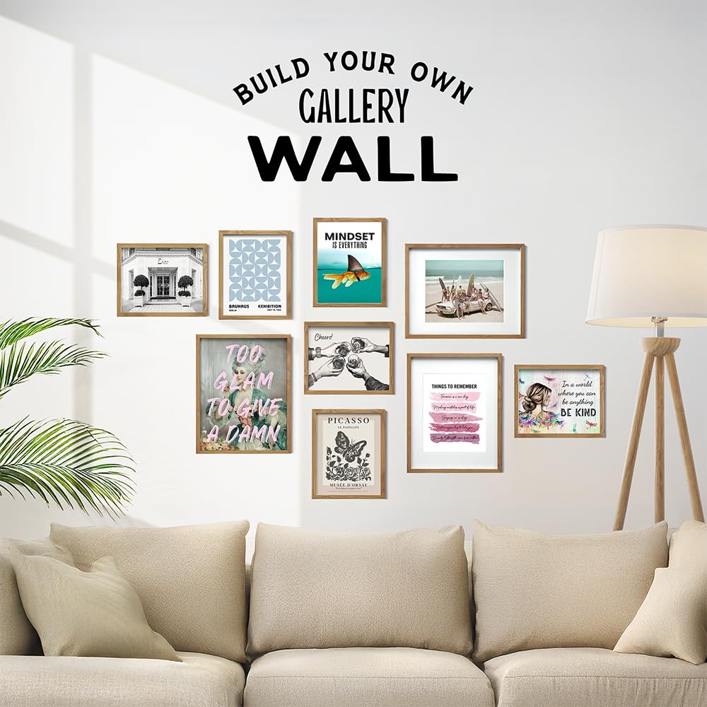 Motivational Wall Art Posters for Home, Office - Mindset is Everything - LARGE 11X14 - Inspirational Gifts for Men, Students - Entrepreneur Wall Art Decor - Uplifting Self-Improvement Positive Quotes