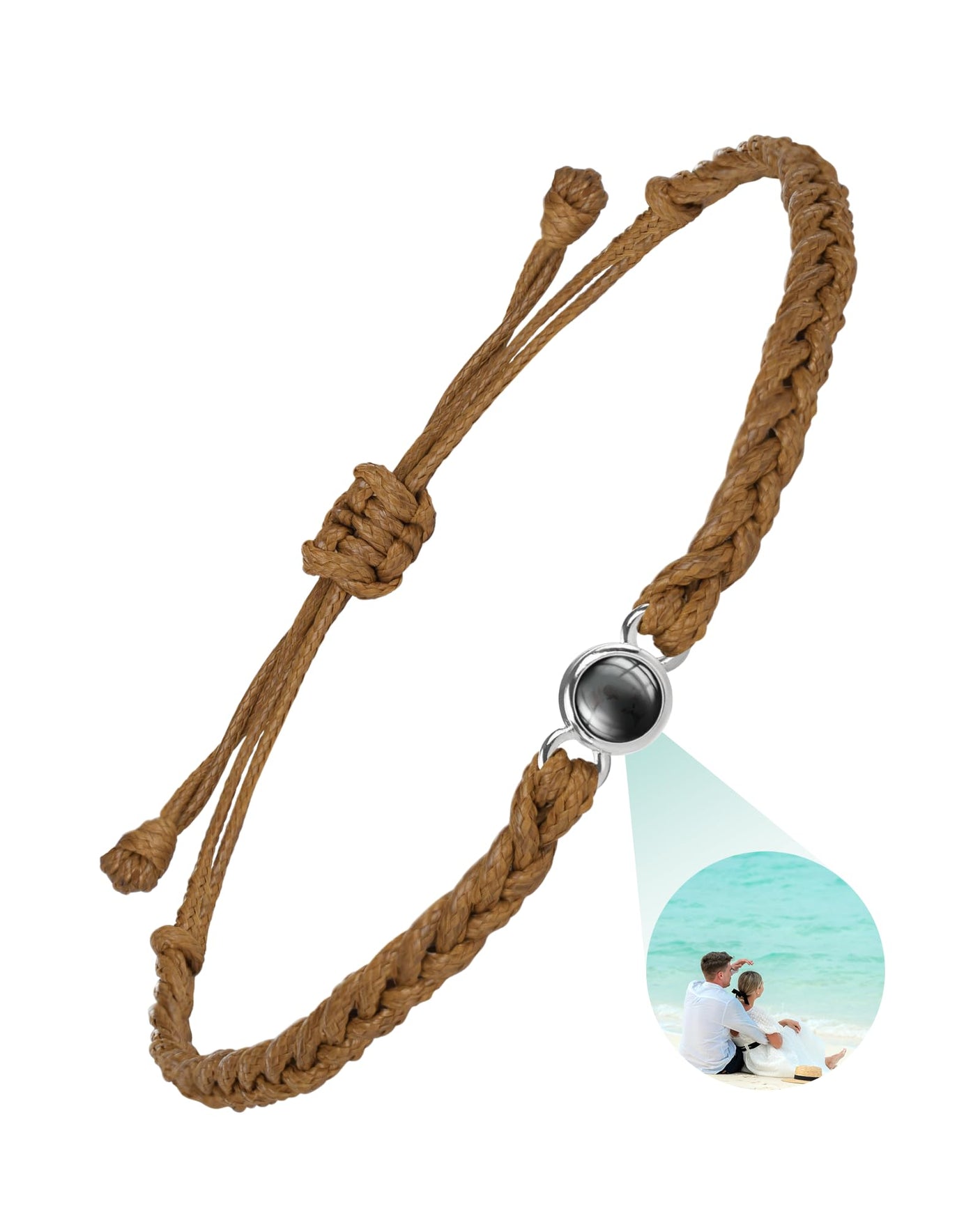 SUPHELPU Custom Bracelets with Picture Inside, Picture Bracelet Personalized Photo, Women's Identification Bracelets, Memorial Gifts for Loved One