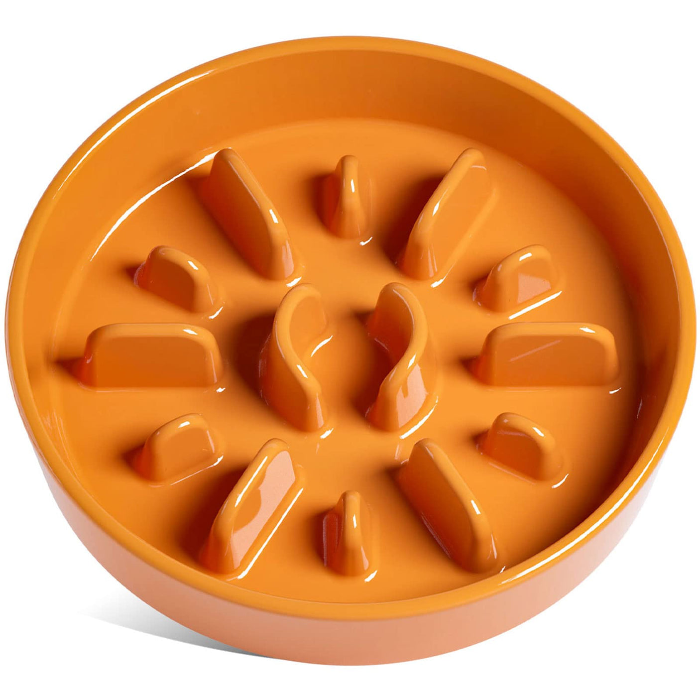 LE TAUCI Dog Bowls Slow Feeder Ceramic, 1.5 Cups Slow Feeding Dog Bowl Small Medium Breed, Puppy Slow Feeder Bowl for Fast Eater, Dog Dishes to Slow Down Eating, Puzzle Dog Food Bowl, Maze Purple