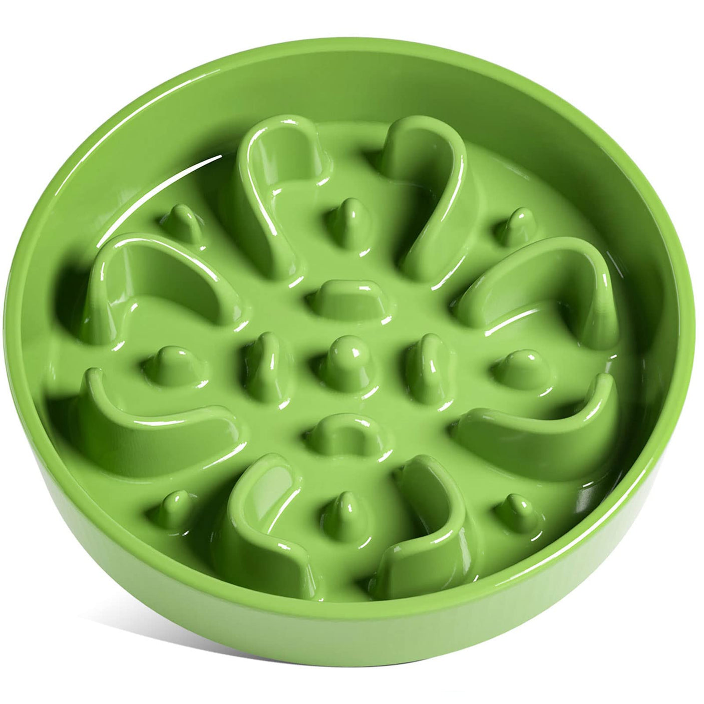 LE TAUCI Dog Bowls Slow Feeder Ceramic, 1.5 Cups Slow Feeding Dog Bowl Small Medium Breed, Puppy Slow Feeder Bowl for Fast Eater, Dog Dishes to Slow Down Eating, Puzzle Dog Food Bowl, Maze Purple