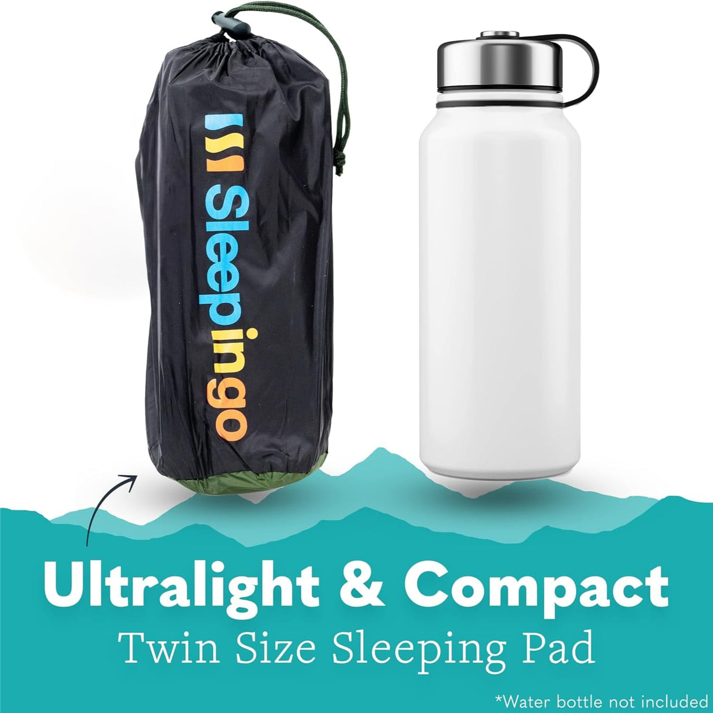 Ultralight Sleeping Mat - Inflatable & Compact Camping Air Mattress for Backpacking, Hiking