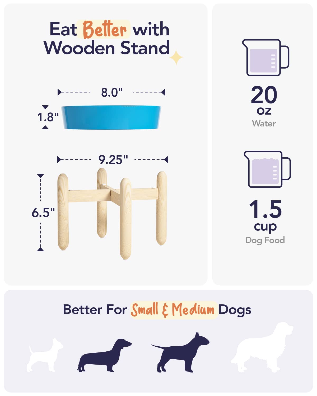 LE TAUCI Dog Bowls Slow Feeder Ceramic, 1.5 Cups Slow Feeding Dog Bowl Small Medium Breed, Puppy Slow Feeder Bowl for Fast Eater, Dog Dishes to Slow Down Eating, Puzzle Dog Food Bowl, Maze Purple