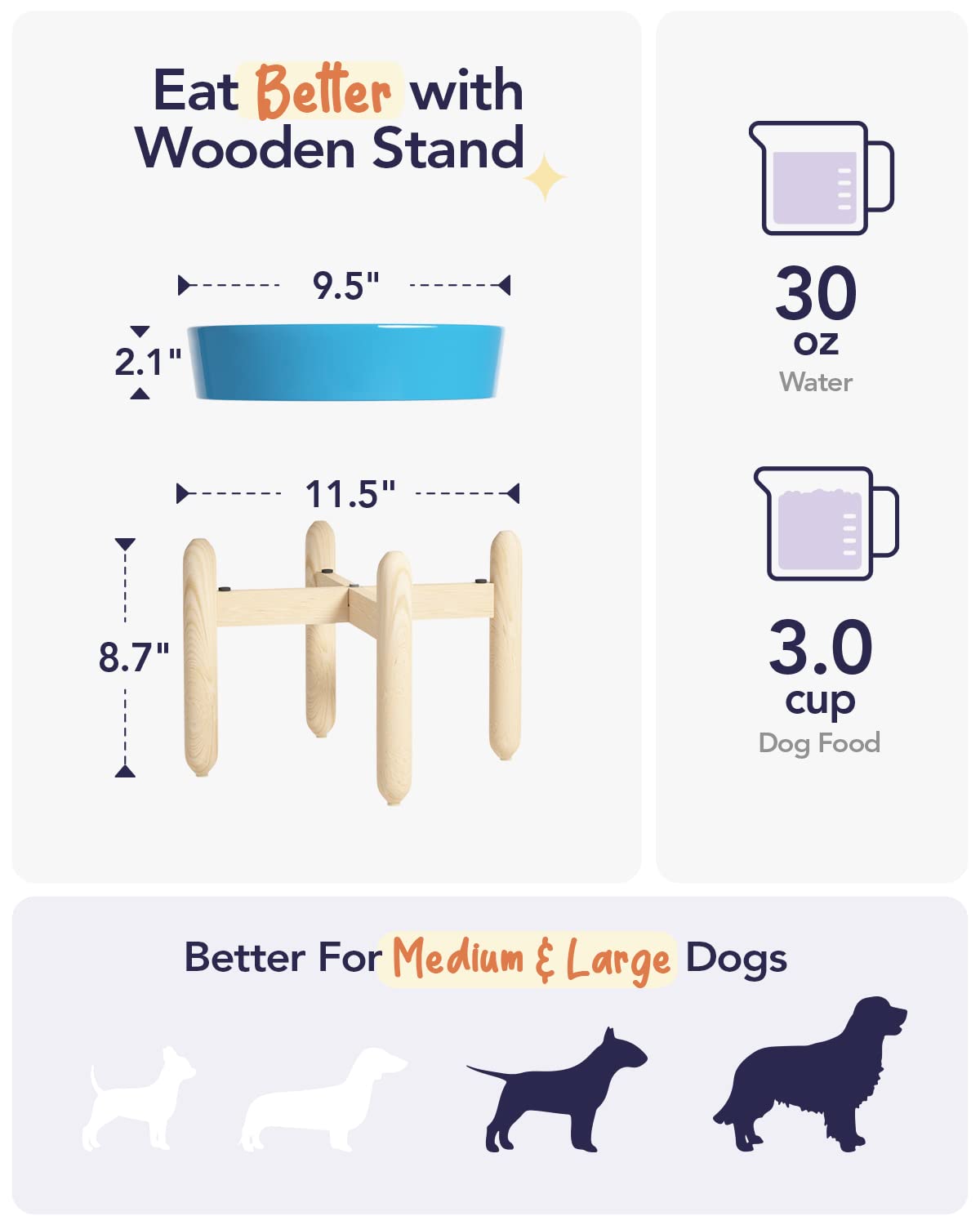 LE TAUCI Dog Bowls Slow Feeder Ceramic, 1.5 Cups Slow Feeding Dog Bowl Small Medium Breed, Puppy Slow Feeder Bowl for Fast Eater, Dog Dishes to Slow Down Eating, Puzzle Dog Food Bowl, Maze Purple