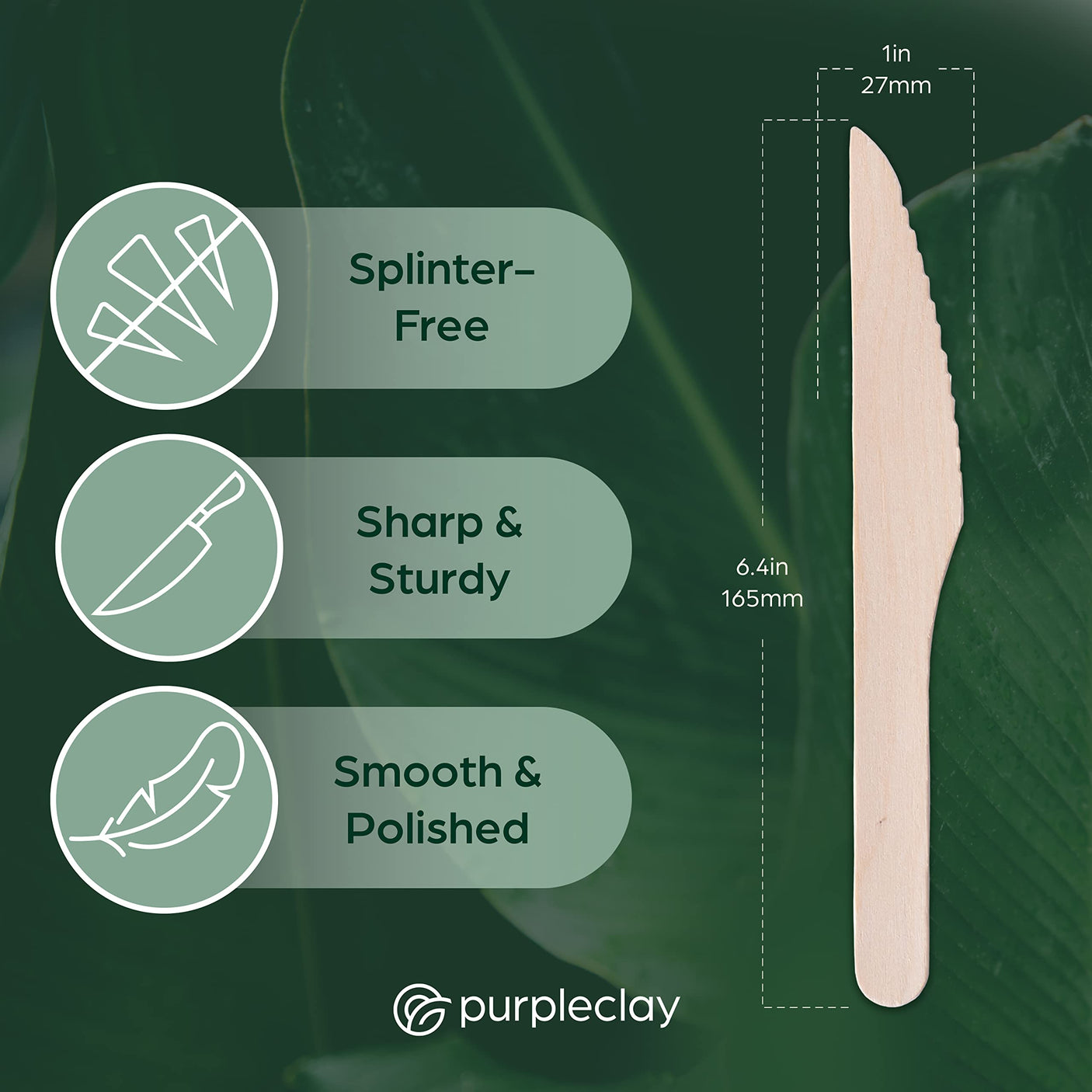 Wooden Compostable Utensils Set - 360 Pieces (120 Forks 120 Spoons 120 Knives) Sturdy Wood Disposable Cutlery - Eco-Friendly Biodegradable Utensils for Party - Free From Plastic Cutlery Set for Eating