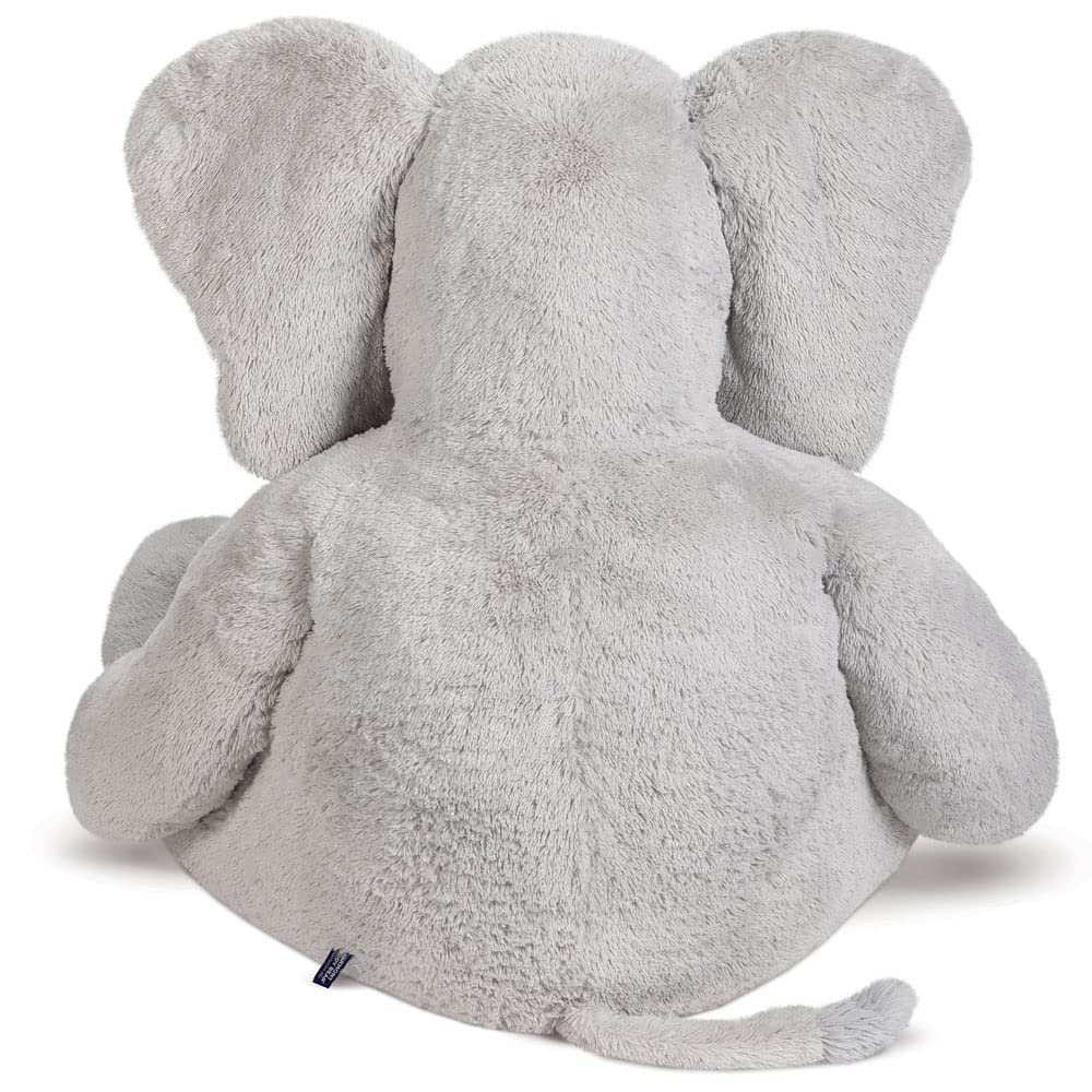 Vermont Teddy Bear Giant Elephant Stuffed Animal - 6 Foot Big Stuffed Elephant Plush from Giant Cuddle Collection - Collectible Plushies for Kids & Adults | Crafted in The USA