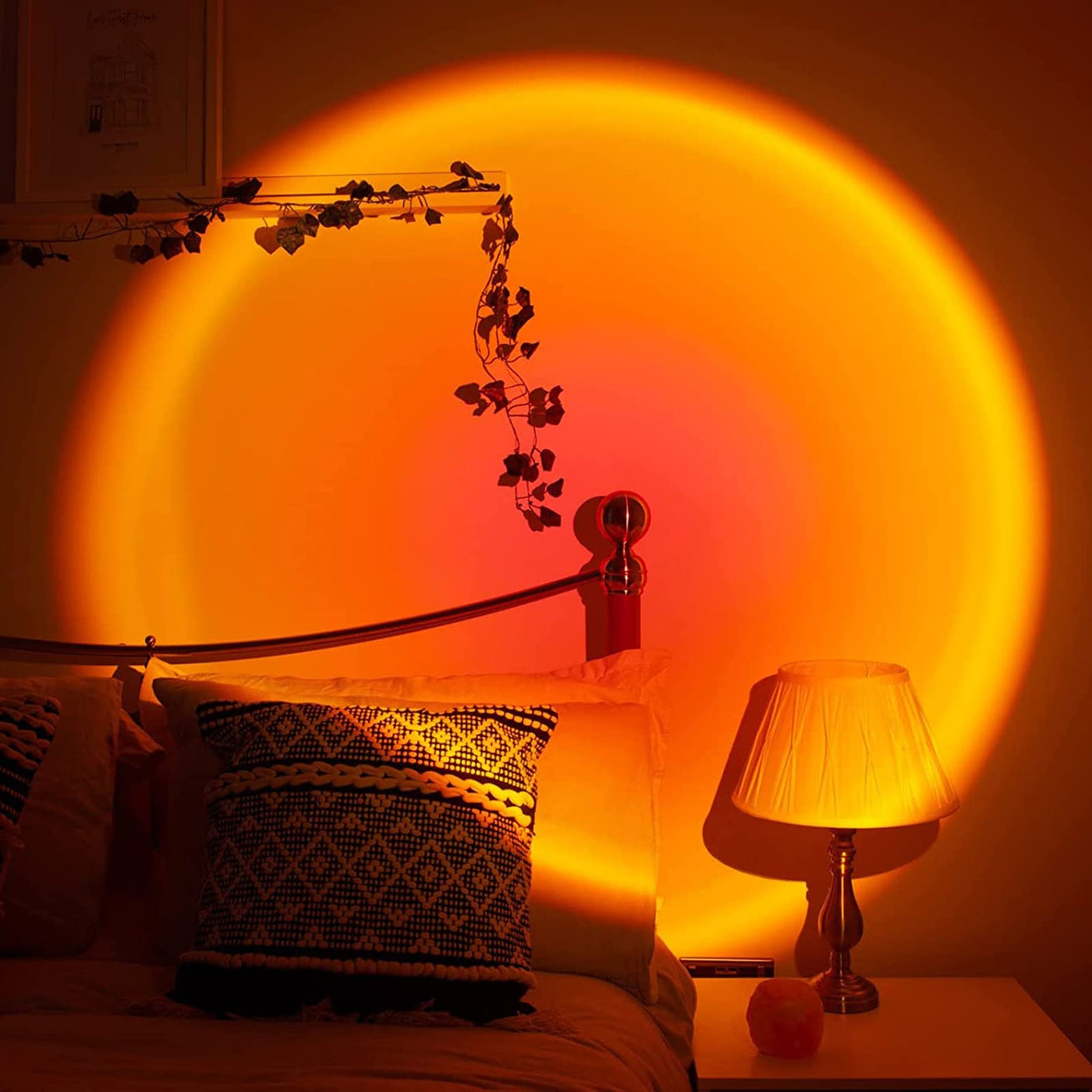 YouOKLight Sunset Lamp, Sunset Projector Lamp 10W LED Sunset Light Night Light 180 Degree Rotation Romantic Rainbow Light USB Charging for Bedroom Party Home Decor, Rainbow…