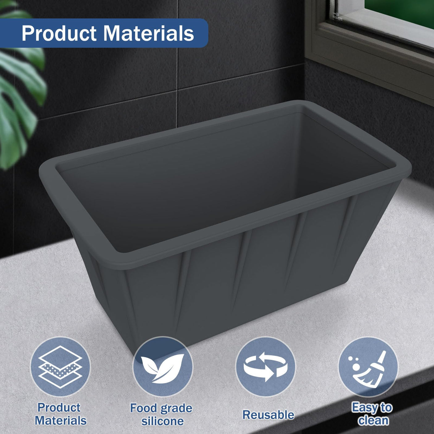 Extra Large Ice Cube Molds 4Pack 32LB Silicone Large Ice Cube Molds for Cold Plunge Tub,Reusable Ice Cube Trays for Freezer,Ice Block Molds for Home Ice Baths,Cold Plunge Accessories,Ice Bath Chiller