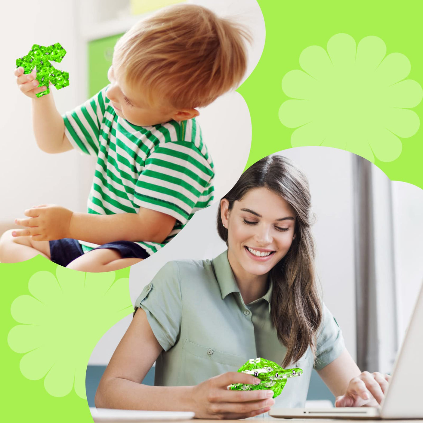 Magnetic Fidget Sphere Stress Relief Toys for Adults Kids, Anxiety Sensory Fidget Toys with Strong Neodymium Magnets, Desk ADHD Focus Tool Gift for Men Women (2.67'' Travel-Safe Toy Ball)