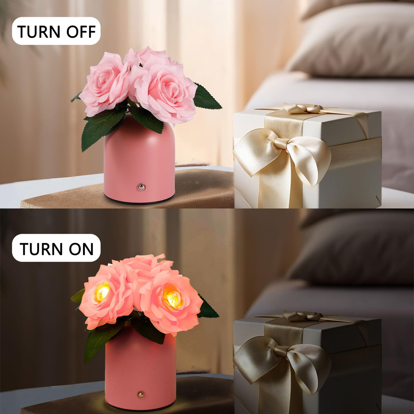 Sunflower LED Lamp for Women, Mother's Day Ideal for Bedroom Decor Sunflower Gifts for Mom Grandma Teacher Aunt Girlfriends Coworker Friend Wife Mothers Anniversary Birthday Christmas