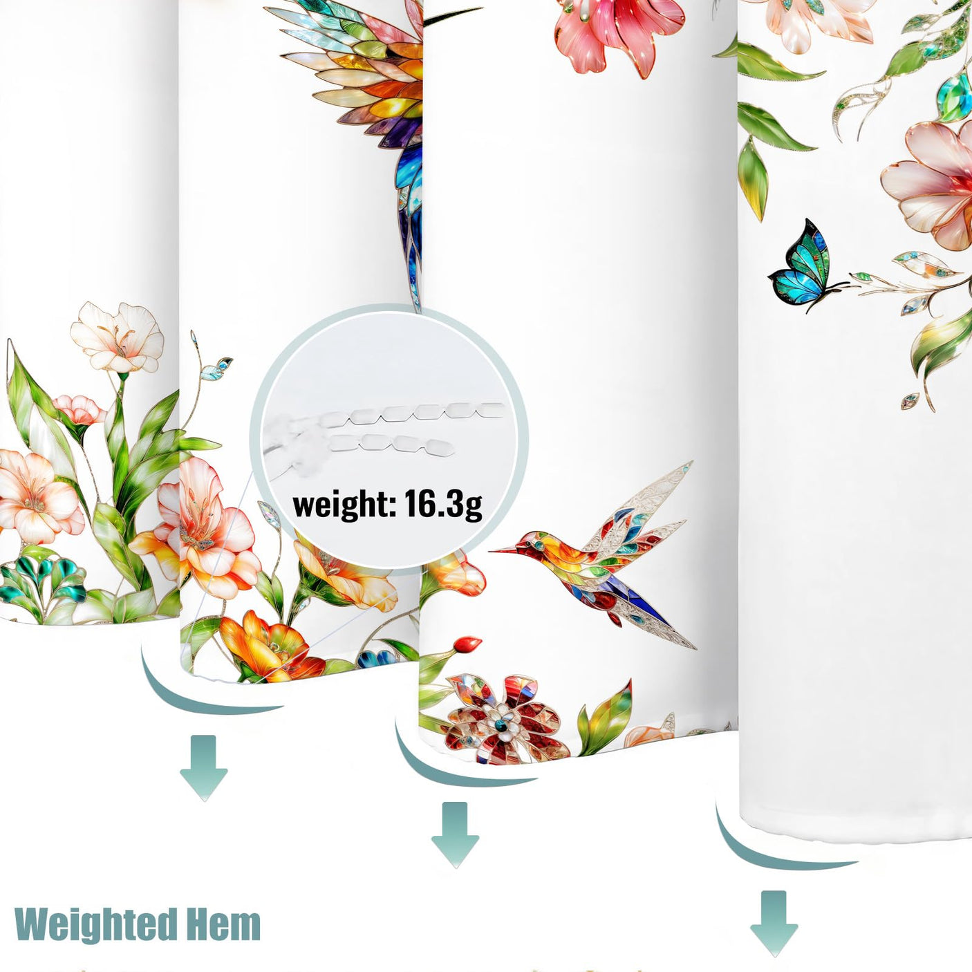 Fowocu Funny Cat Shower Curtain Set Teal Blue Sea Ocean Waterproof Fabric Shower Curtains with Animal Octopus Starfish Turtle Anchor Fish Nautical Bathroom Decor (Blue, 72''×72'')