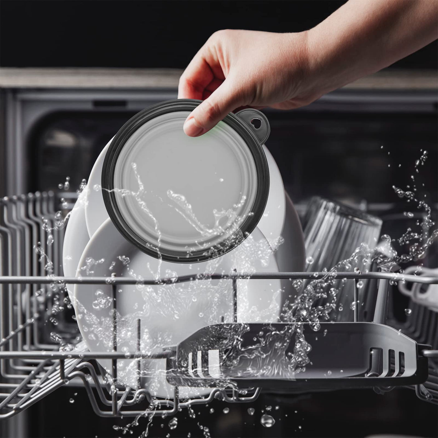 Dog Bowl Pet Collapsible Bowls, 2 Pack for Cats Dogs, Portable Pet Feeding Watering Dish for Walking Parking Traveling with 2 Carabiners (Small, Blue+Green)