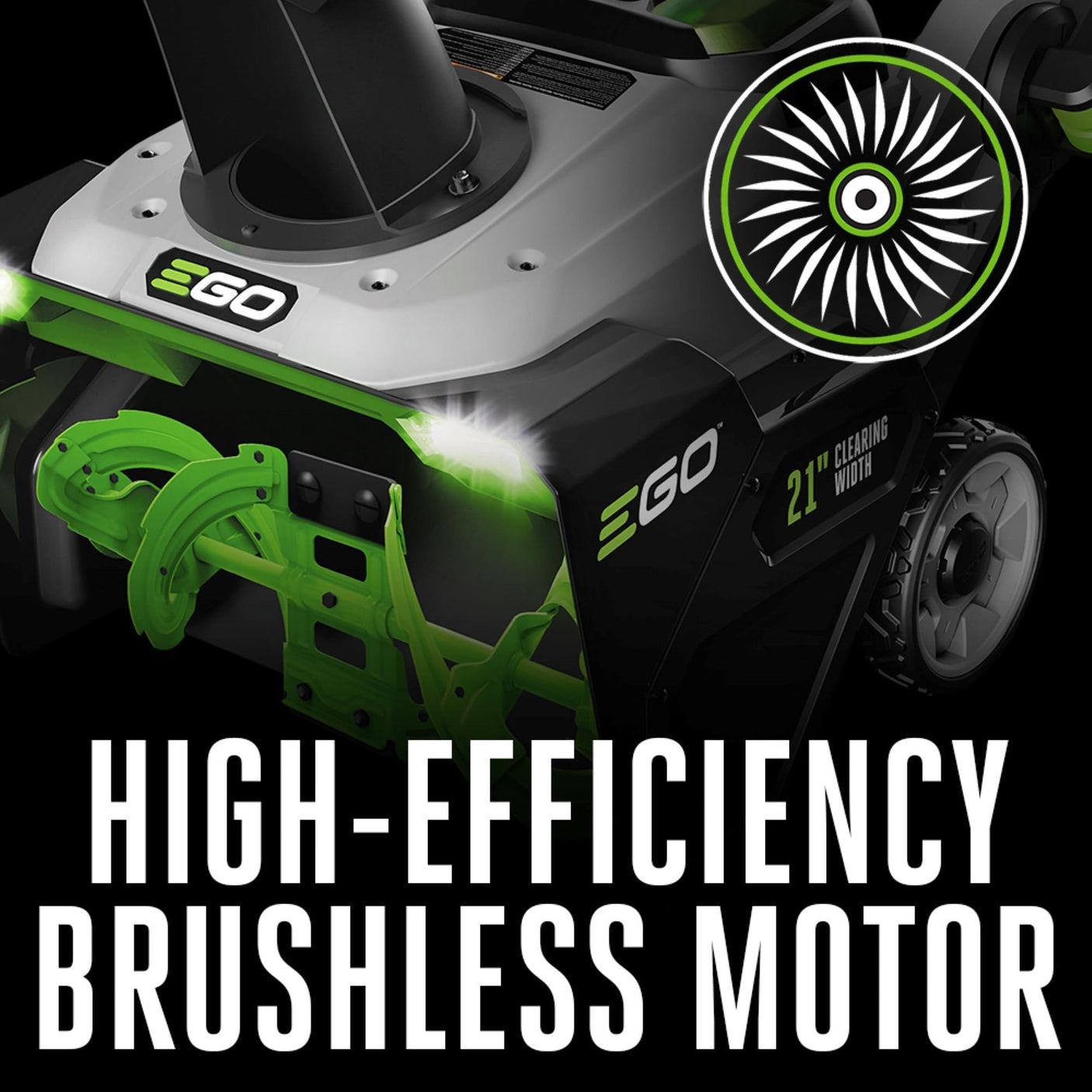 EGO POWER+ 24" Electric Snow Blower, Cordless Self-Propelled 2-Stage, Includes (2) 56 V 7.5Ah Batteries and Dual Port Charger - SNT2405