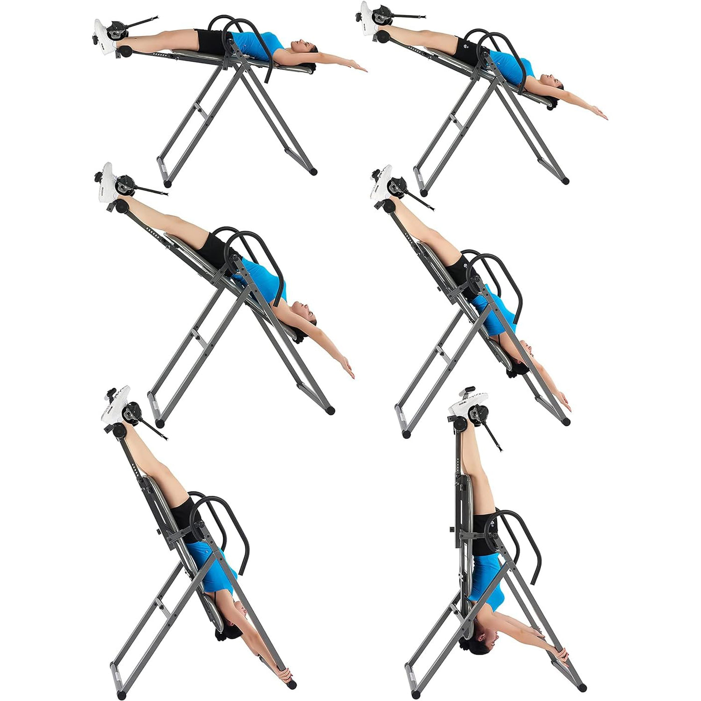 Innova Inversion Table with Adjustable Headrest, Reversible Ankle Holders, and 300 lb Weight Capacity