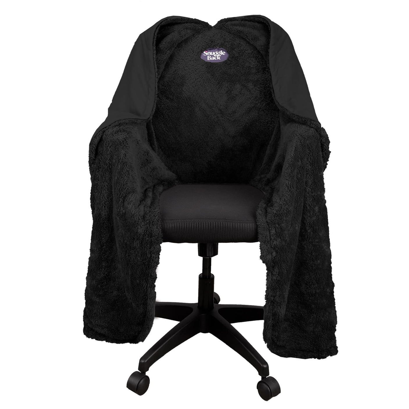 The Original Office Chair Blanket by SnuggleBack; Cozy Comfy Office Desk Chair Wrap Attaches for Convenient Heat and Hands-Free. Stay Warm In The Winter or Summer. Sherpa Fur Lining