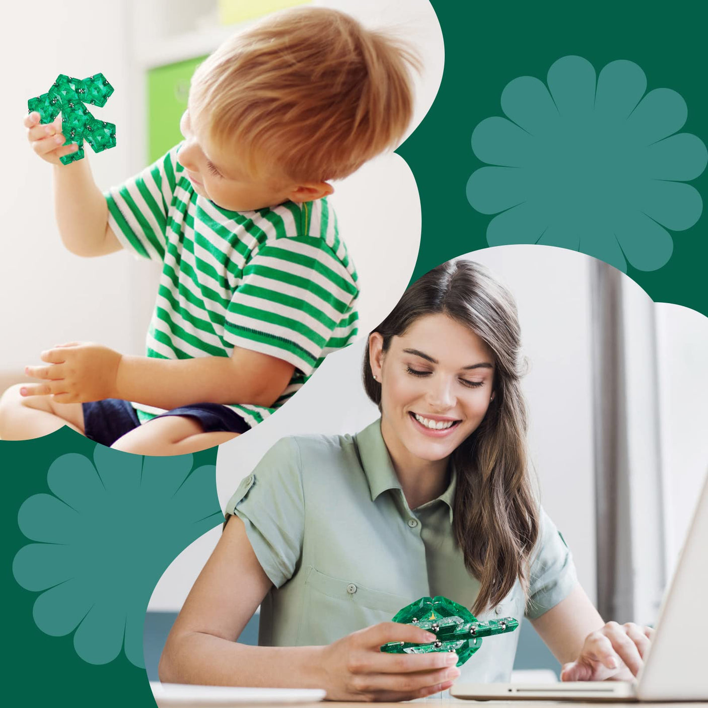 Magnetic Fidget Sphere Stress Relief Toys for Adults Kids, Anxiety Sensory Fidget Toys with Strong Neodymium Magnets, Desk ADHD Focus Tool Gift for Men Women (2.67'' Travel-Safe Toy Ball)